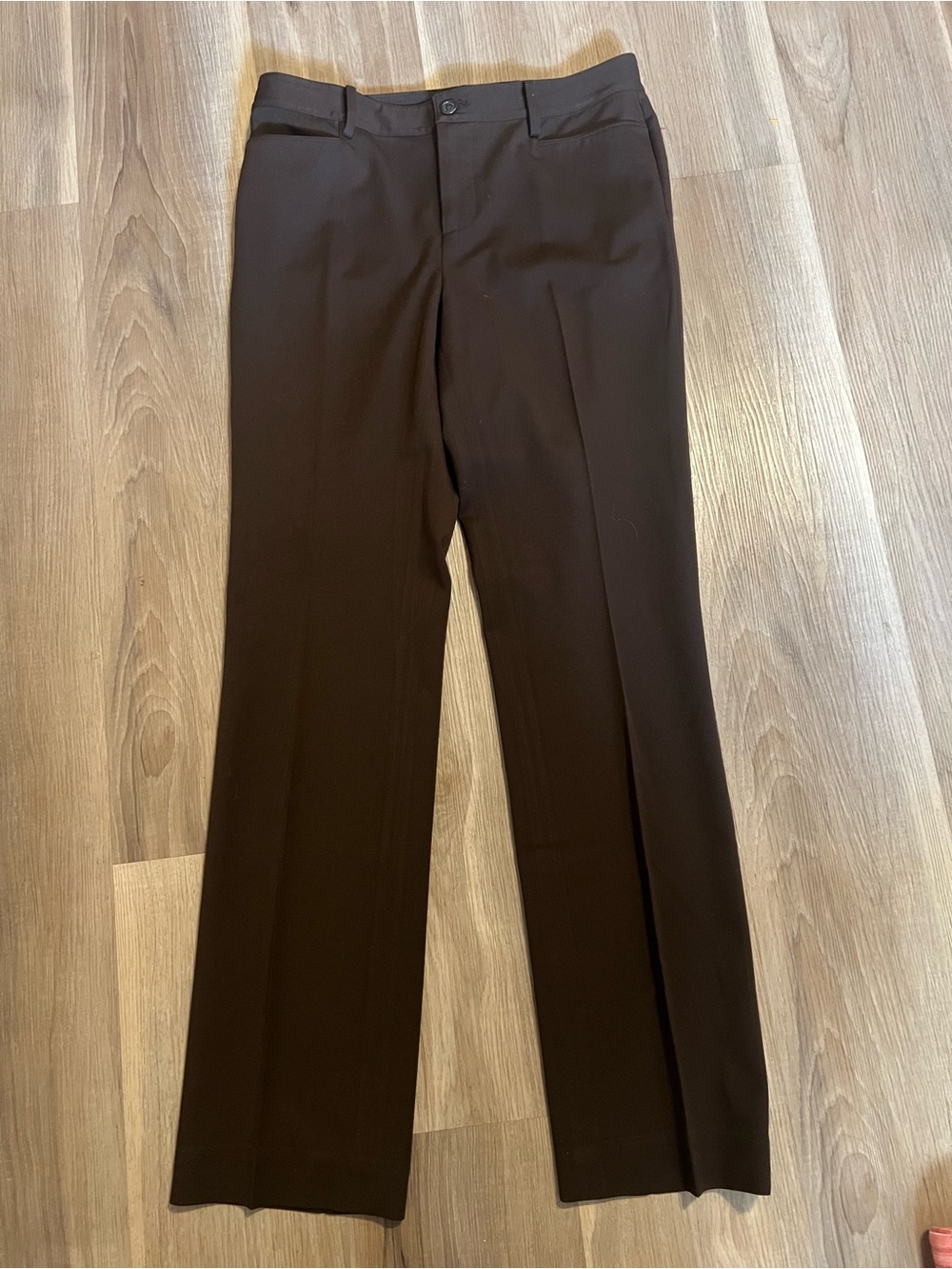 Lauren by Ralph Lauren chocolate brown straight leg Dress Pants Sz 6